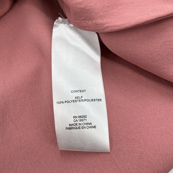 Tibi Twill Off the Shoulder Top Blouse Shirt Womens 6 Pink 3/4 Sleeves **READ** - Picture 6 of 7